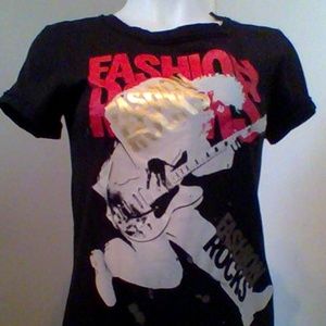 ❤ BCBGMaxAzria Fashion Rocks T-Shirt